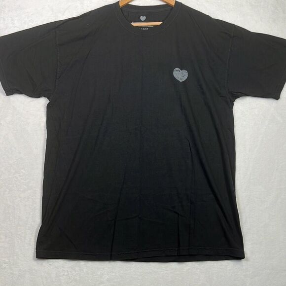 live nation heart graphic print Crew concert release T-shirt Men X-Large - Picture 2 of 5